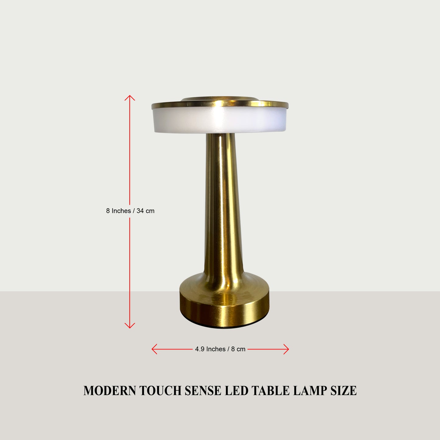 Modern Touch Sense LED Table Lamp – USB Rechargeable