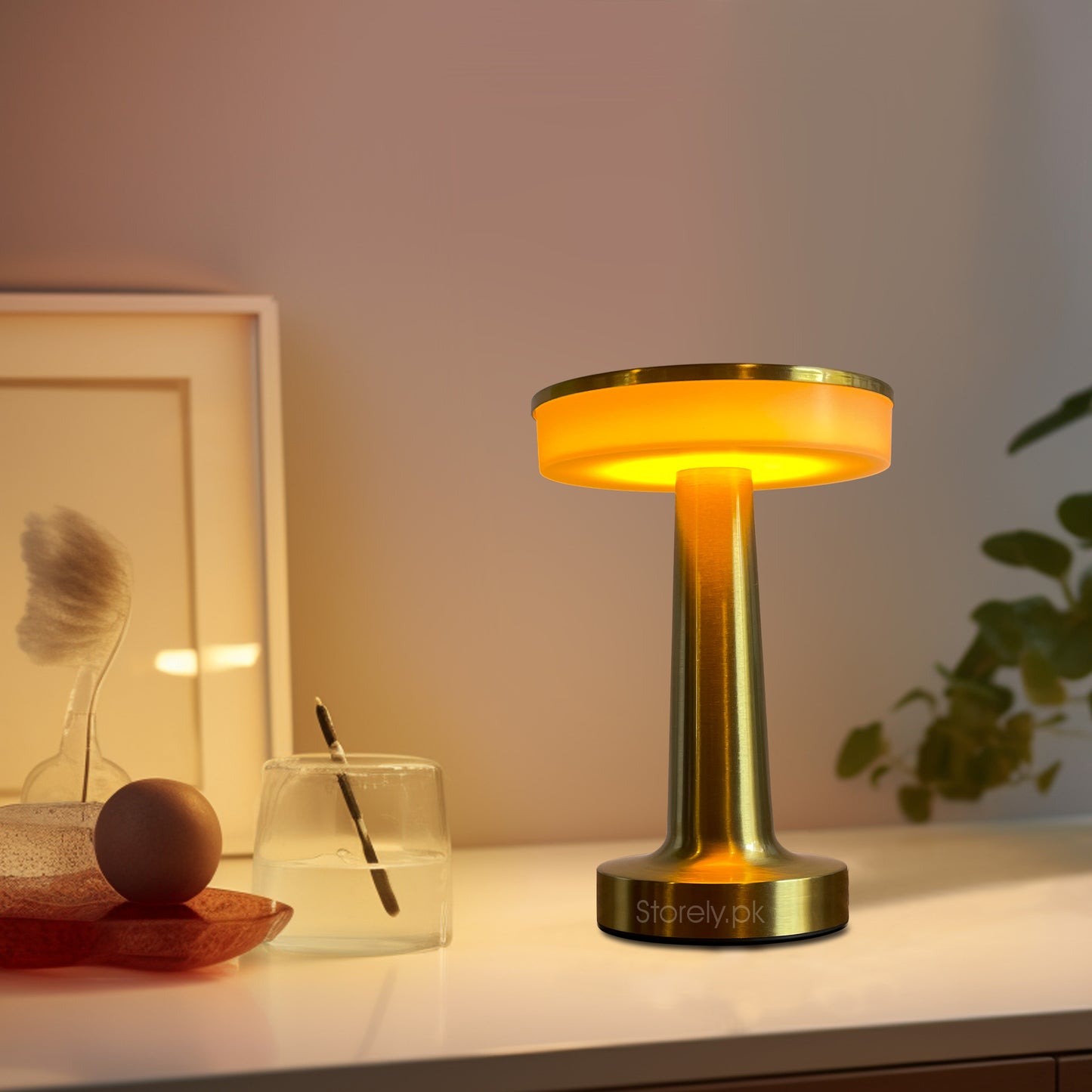 Modern Touch Sense LED Table Lamp – USB Rechargeable