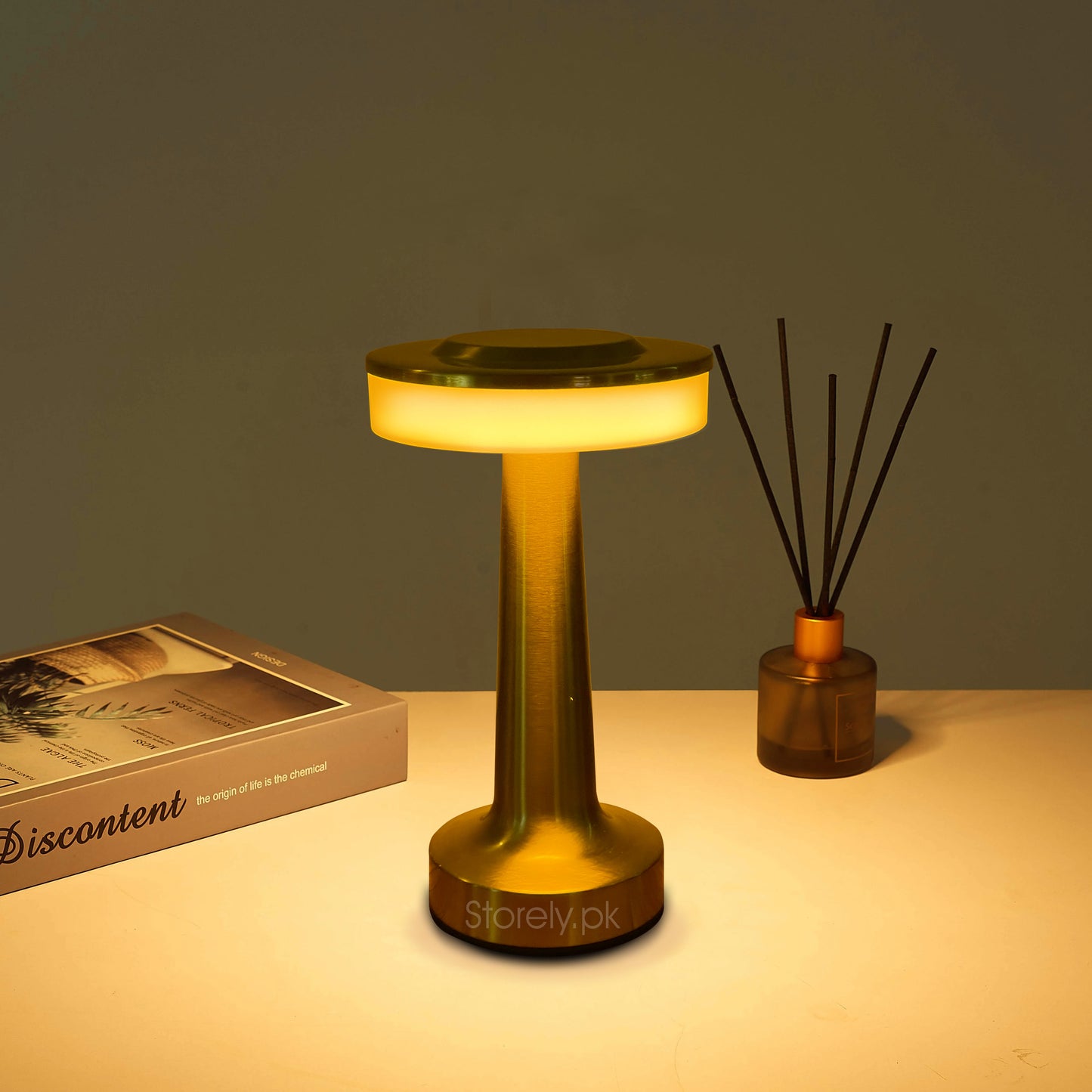 Modern Touch Sense LED Table Lamp – USB Rechargeable