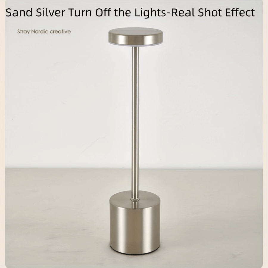 Long Neck Minimalist Metal Touch Sense LED Lamp