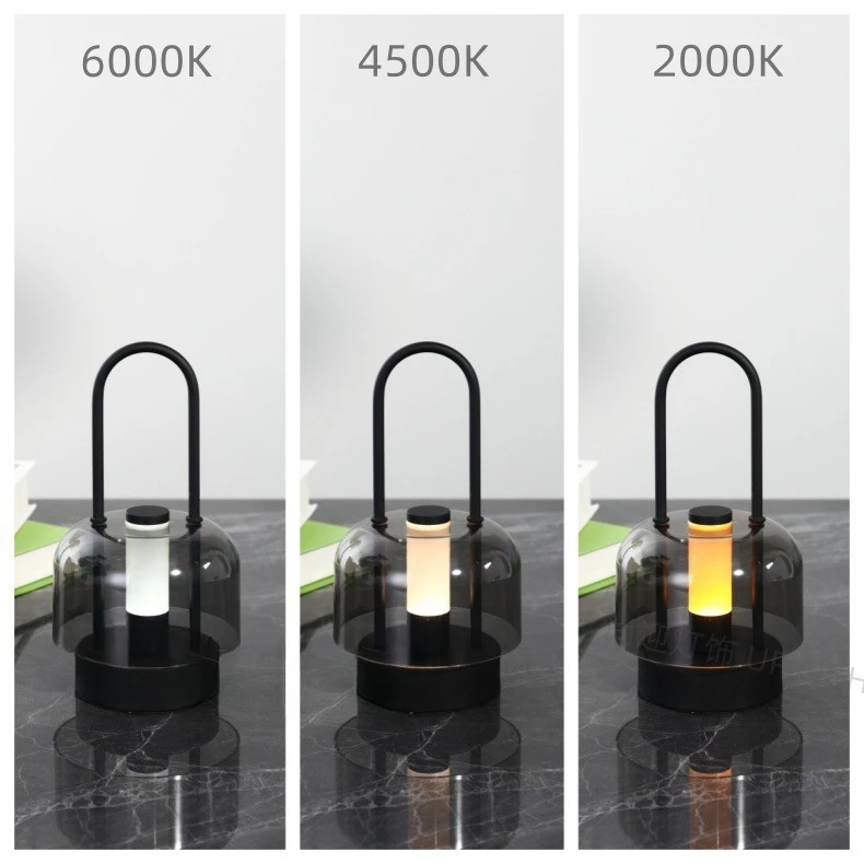 Modern Minimalist LED Table Lamp – Rechargeable Ambient Light