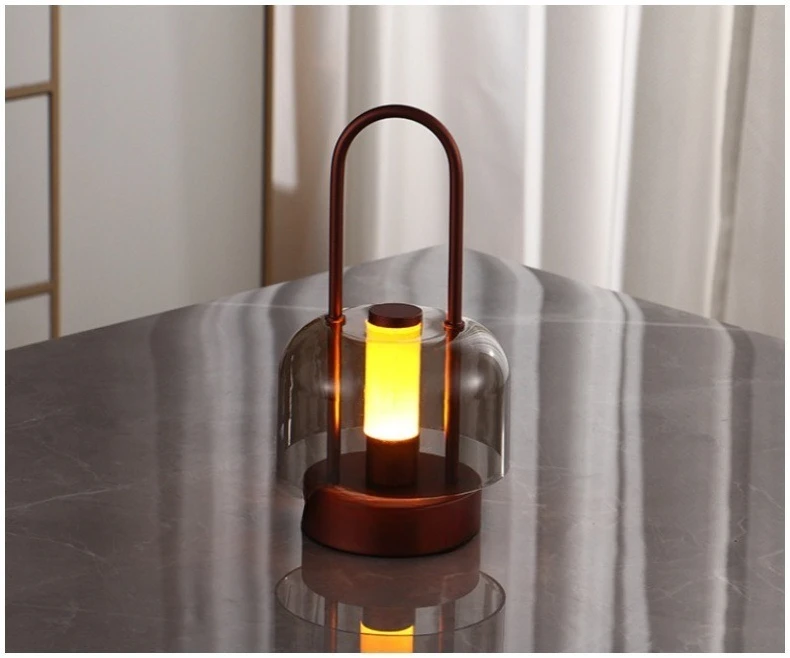 Modern Minimalist LED Table Lamp – Rechargeable Ambient Light