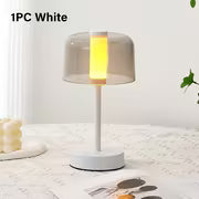 Modern Minimalist LED Table Lamp  Rechargeable | Touch Control | Warm Ambient Light