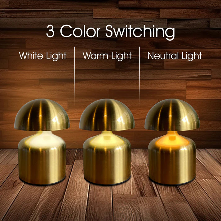 Metal Touch Sense Mushroom Nightlight Desk Lamp