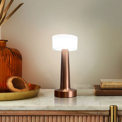 Retro Dumbbell Metal Touch Lamp | USB Rechargeable LED