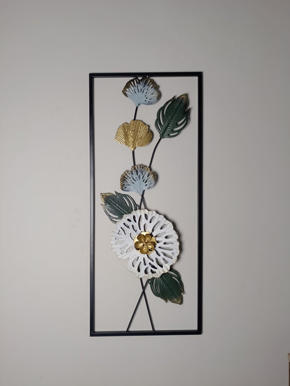 3D Metal Flower Frame Wall Art - Decorative Frame for Home & Office in Multiple Sizes & Shapes