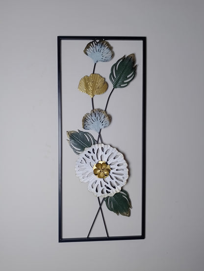 3D Metal Flower Frame Wall Art - Decorative Frame for Home & Office in Multiple Sizes & Shapes