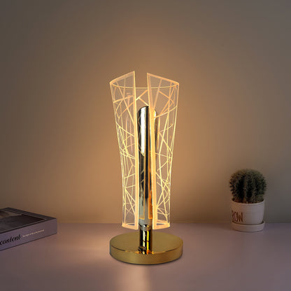 Modern LED Crystal Table Lamp with USB Charging Support- Elegant & Energy-Efficient Design (Copy) (Copy)