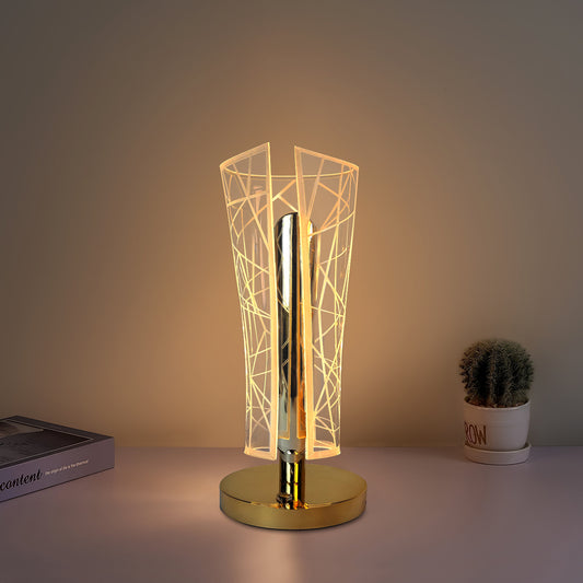 Modern LED Crystal Table Lamp with USB Charging Support- Elegant & Energy-Efficient Design (Copy) (Copy)