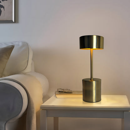 Retro Longneck Dumbbell Metal Touch Lamp | USB Rechargeable LED