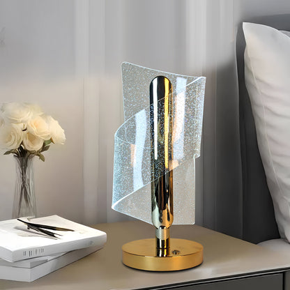 Modern LED Crystal Table Lamp with USB Charging Support- Elegant & Energy-Efficient Design (Copy)