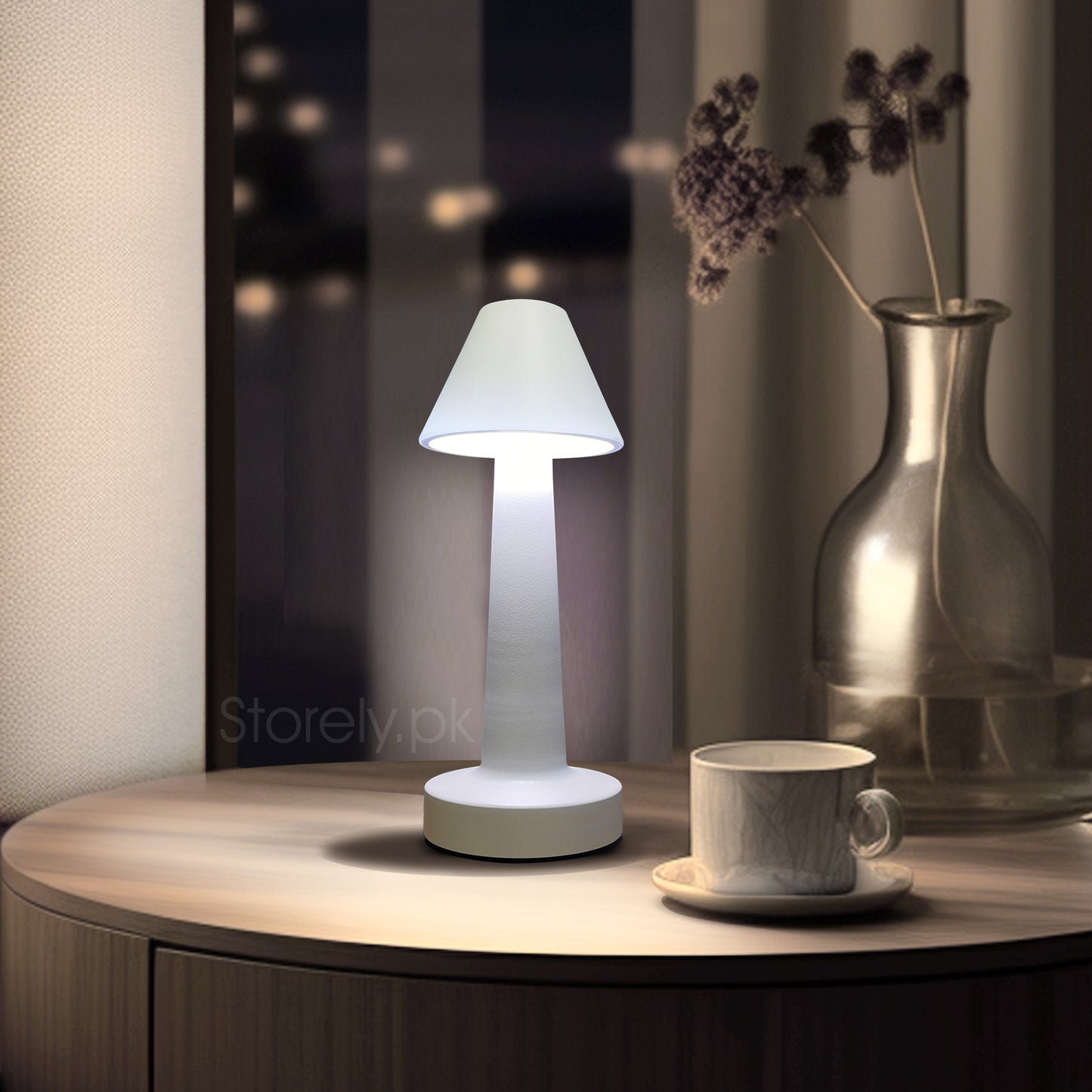 Egobasic Rechargeable Cordless Touch Sense Lamp - LED Table Lamp for Modern Decor