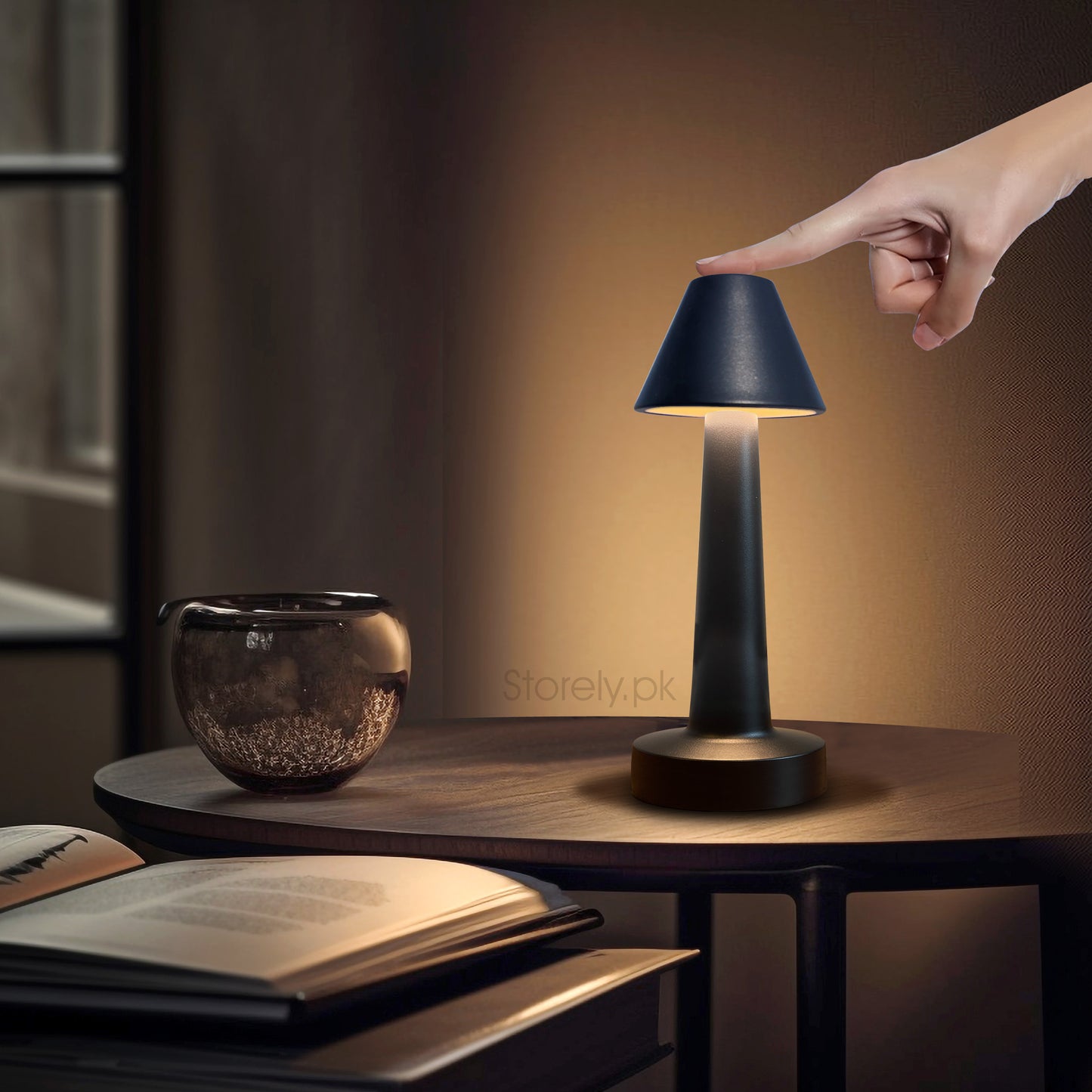 Egobasic Rechargeable Cordless Touch Sense Lamp - LED Table Lamp for Modern Decor