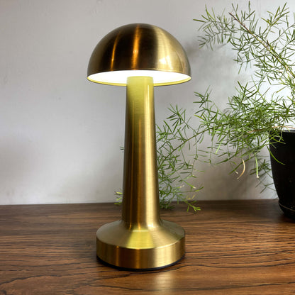 Rechargeable Retro-Style Mushroom Metal Touch Lamps