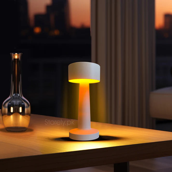 Retro Dumbbell Metal Touch Lamp | USB Rechargeable LED