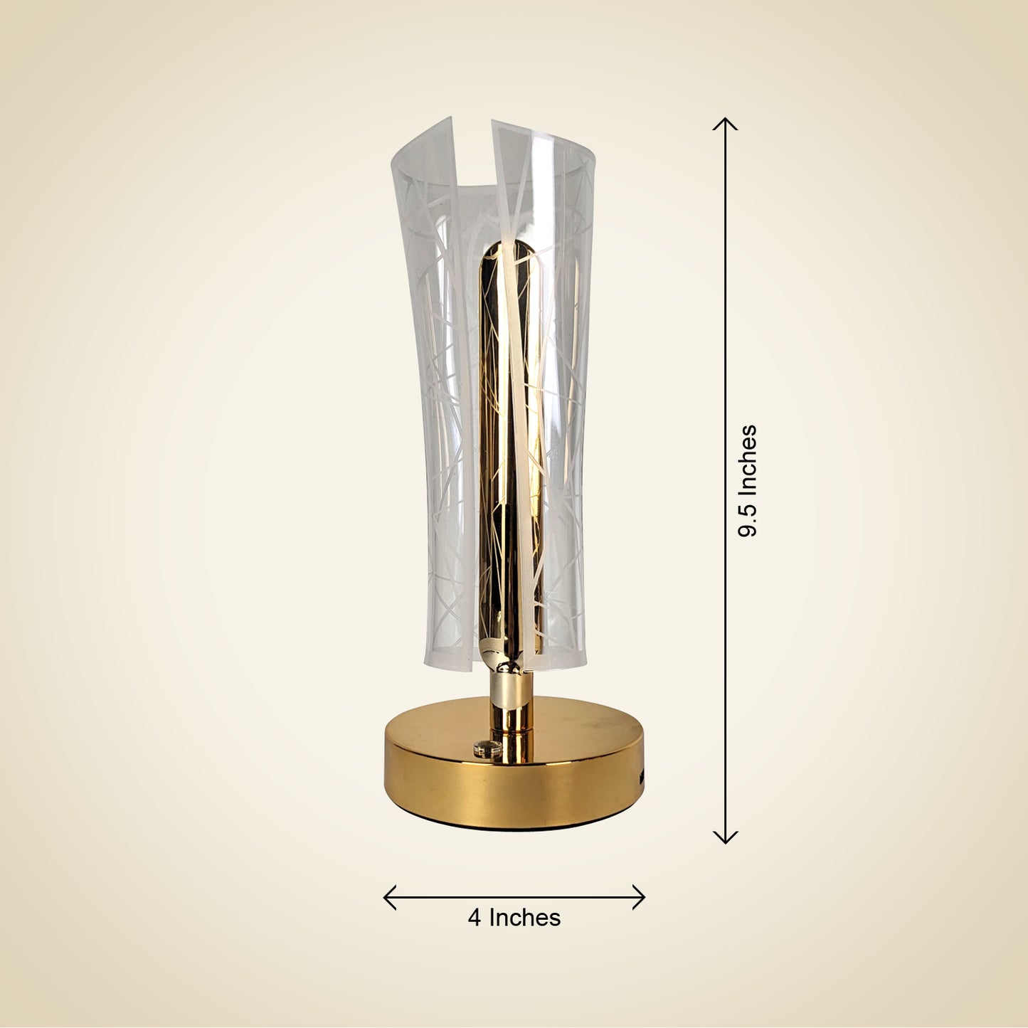 Modern LED Crystal Table Lamp with USB Charging Support- Elegant & Energy-Efficient Design (Copy) (Copy)