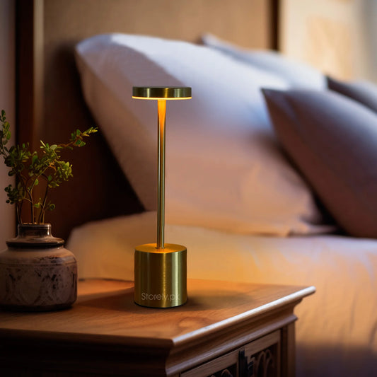 Long Neck Minimalist Metal Touch Sense LED Lamp