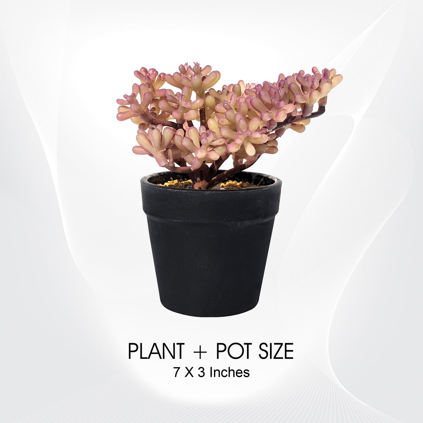 Sedum Design Artificial Potted Plants for Home & Office Décor - Greenery to Enhance Any Space