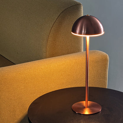 Modern Minimalist Copper Finish LED Table Lamp - Sleek Design for Home & Office Décor