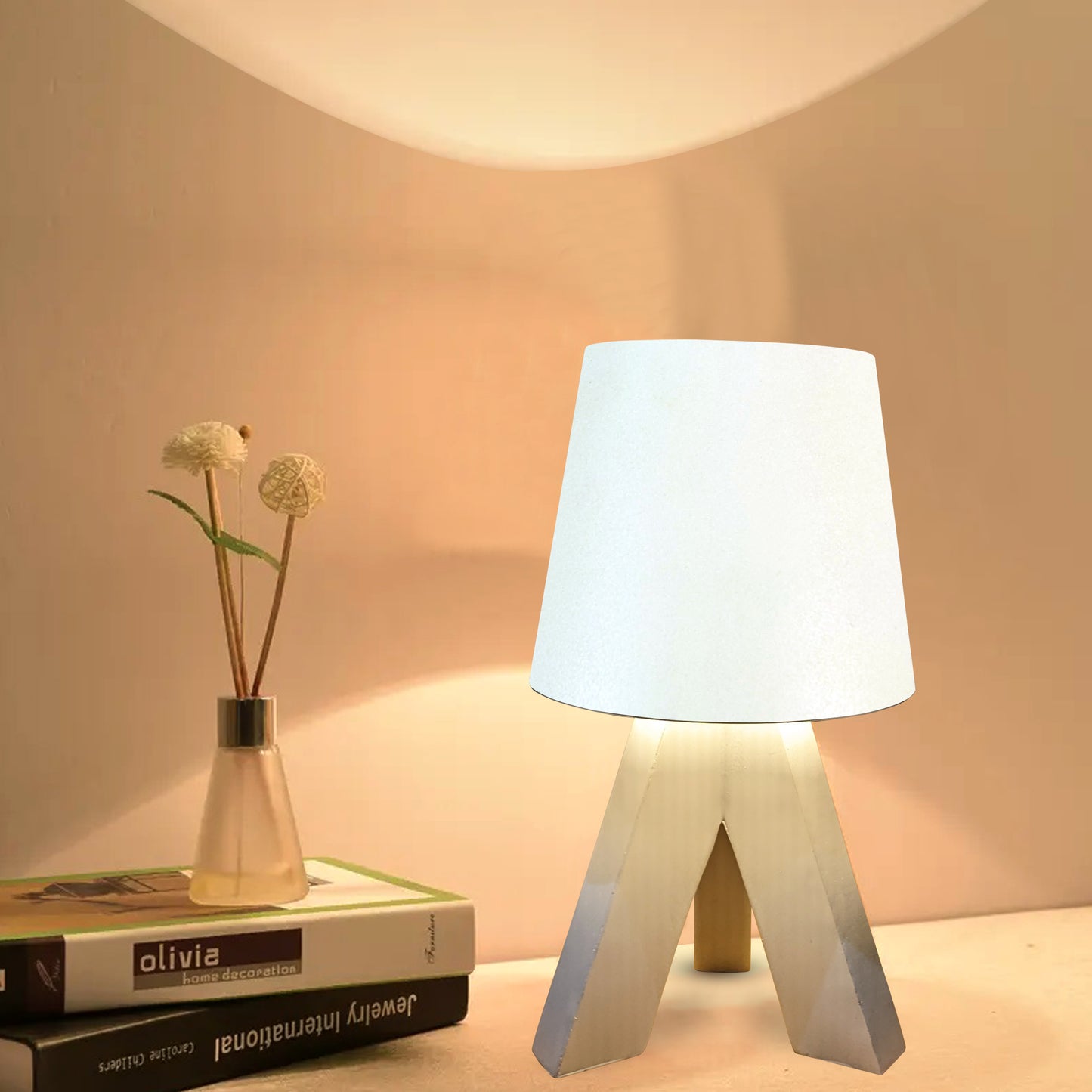 Rechargeable Vintage LED Metal Touch Table Lamp - Ambient Lighting for Home & Office