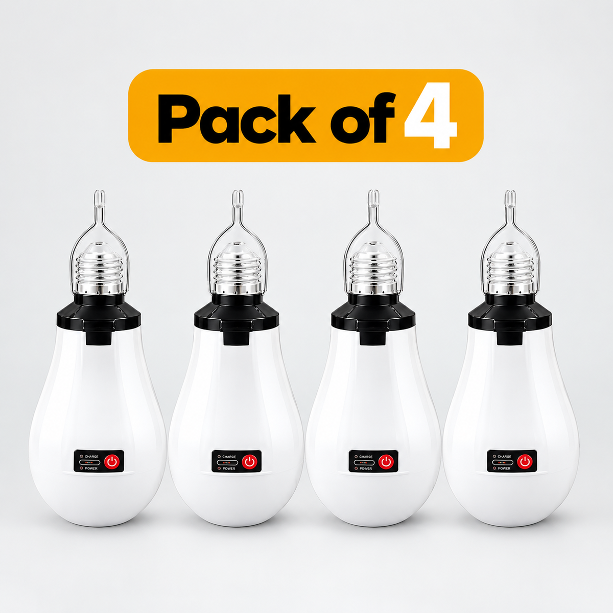 AC/DC Rechargeable LED 12W White Light Bulb with Emergency Backup