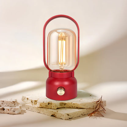 Vintage-Style Dimmable LED Lantern Lamp – Portable Rechargeable Table Light