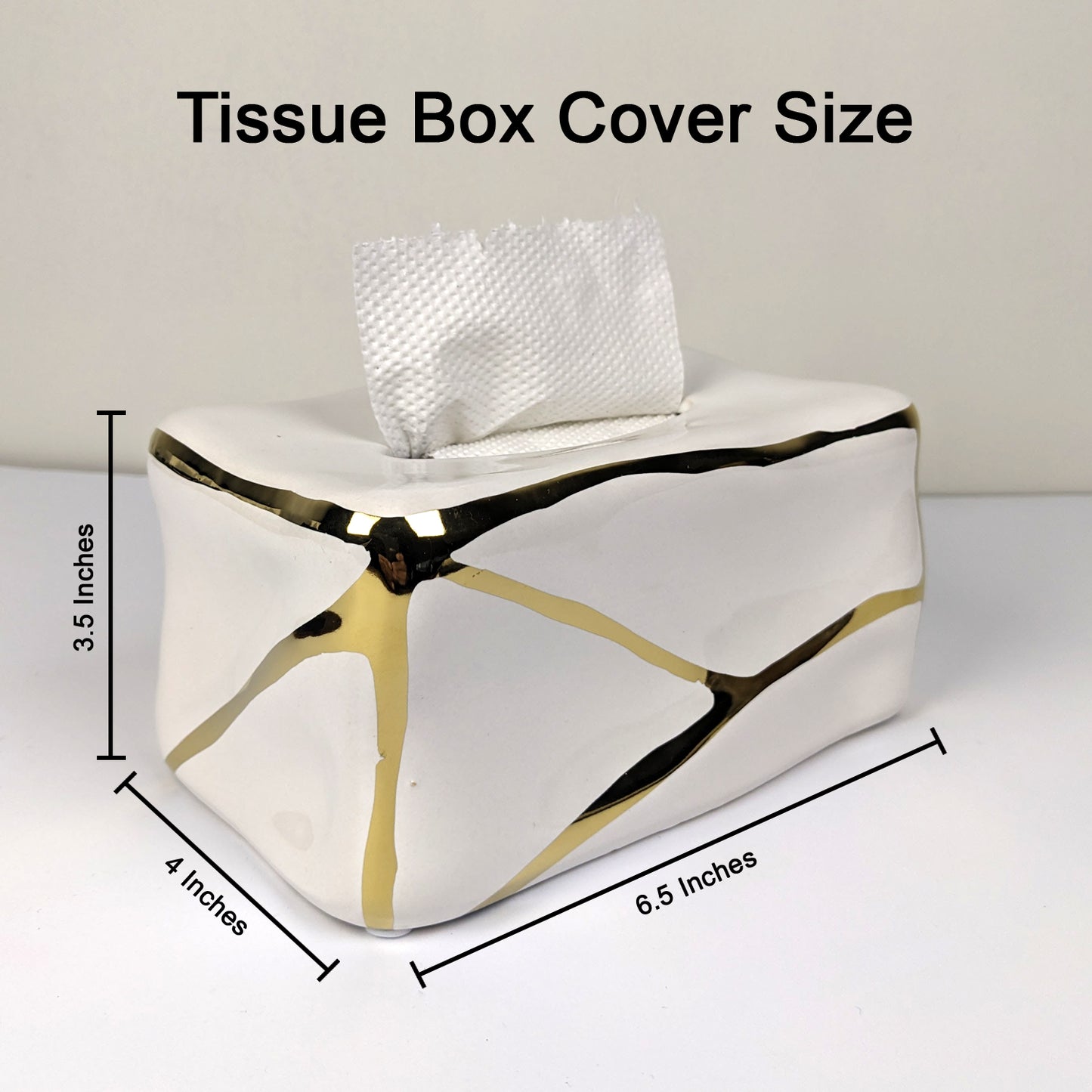 Elegant Ceramic Tissue Box – Modern Decorative Holder