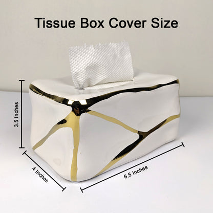 Elegant Ceramic Tissue Box – Modern Decorative Holder