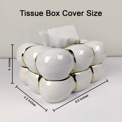 Elegant Ceramic Tissue Box – Modern Decorative Holder