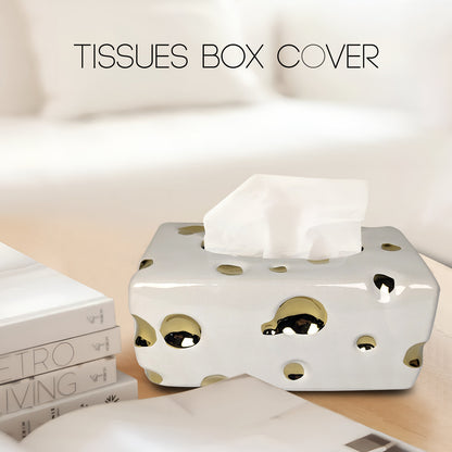 Elegant Ceramic Tissue Box – Modern Decorative Holder