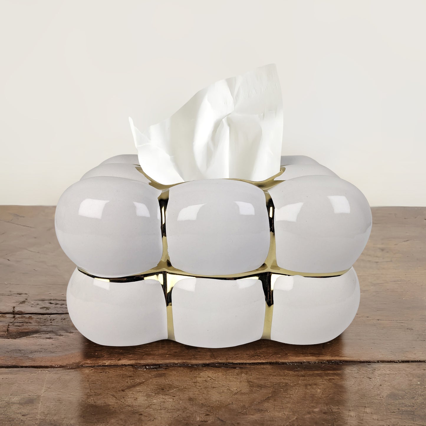 Elegant Ceramic Tissue Box – Modern Decorative Holder