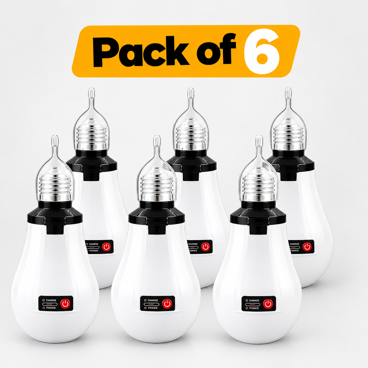 AC/DC Rechargeable LED 12W White Light Bulb with Emergency Backup