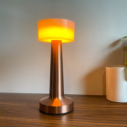 Retro Dumbbell Metal Touch Lamp | USB Rechargeable LED
