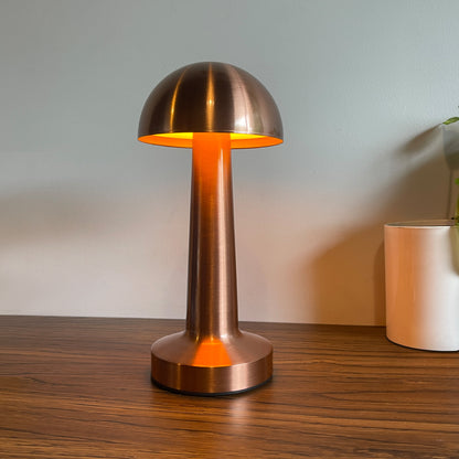 Rechargeable Retro-Style Mushroom Metal Touch Lamps