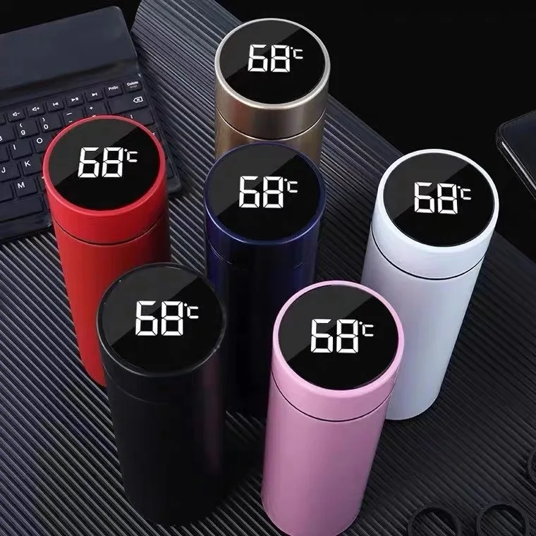 500ml Smart Temperature Display Stainless Steel Water Bottle