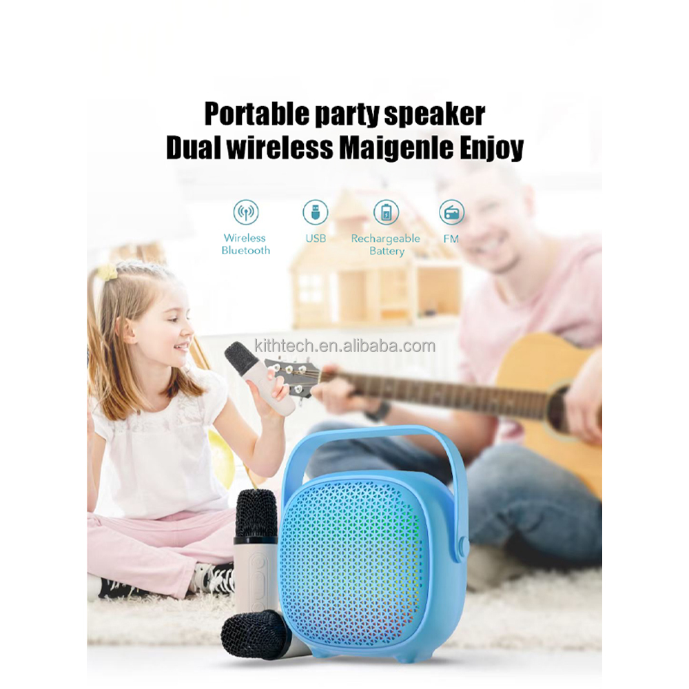 Maigenie Portable Party Speaker with Dual Wireless Microphones - Ultimate Party Companion