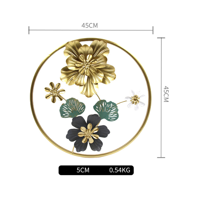 3D Metal Flower Frame Wall Art - Decorative Frame for Home & Office in Multiple Sizes & Shapes