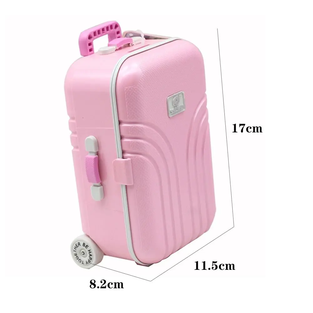 Mini Suitcase Jewelry Box with Mirror & Dancing Ballerina