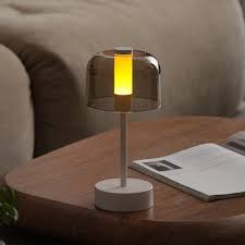 Modern Minimalist LED Table Lamp  Rechargeable | Touch Control | Warm Ambient Light