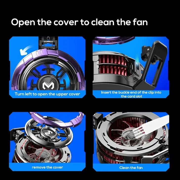 MEMO CX08 Magnetic Mobile Cooling Fan – Type-C Gaming Radiator