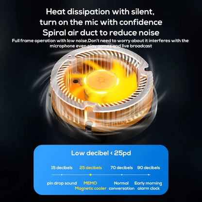 MEMO CX07 RGB Semiconductor Phone Game Cooler Mobile Cooling Fan For Gaming