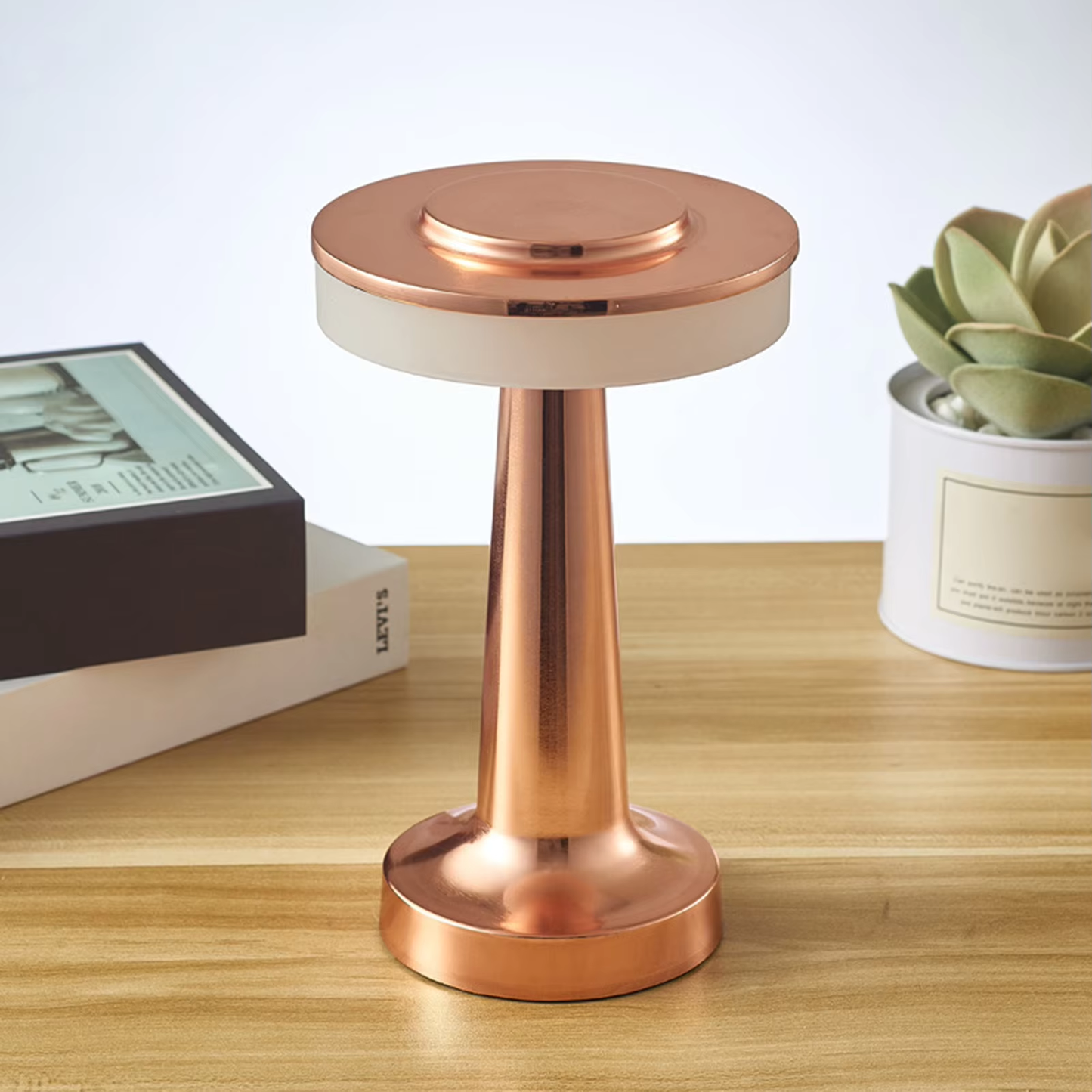 Modern Touch Sense LED Table Lamp – USB Rechargeable