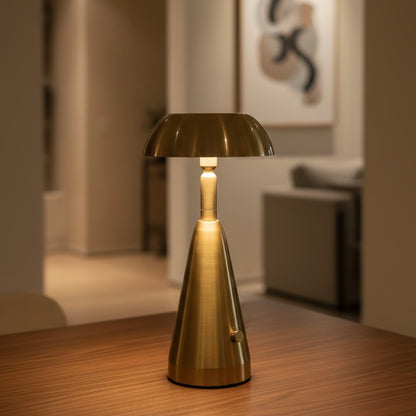 Luxury Metal Touch Table Lamp – Modern Rechargeable LED Desk Lamp