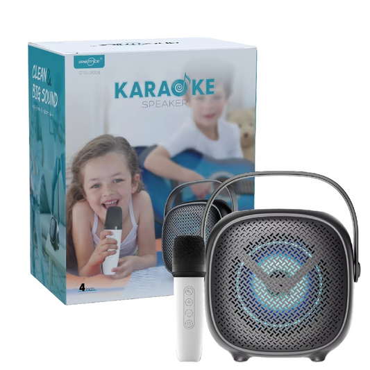 GTS Karaoke Speaker with Bluetooth, USB, and Wireless Microphone