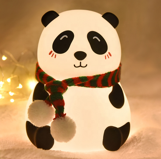 Cute Panda LED Night Lamp – Soft Silicone, Rechargeable & Kids-Friendly