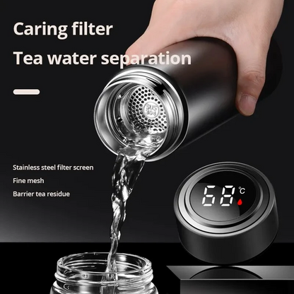 500ml Smart Temperature Display Stainless Steel Water Bottle