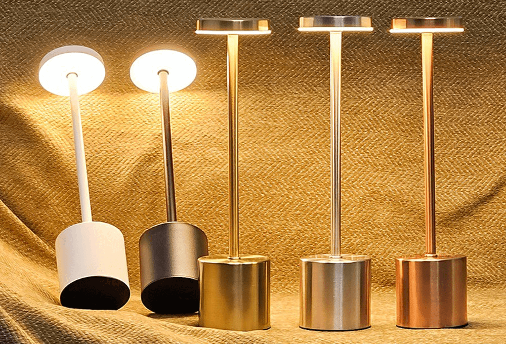 Long Neck Minimalist Metal Touch Sense LED Lamp