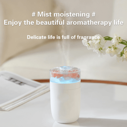 Rechargeable Himalayan Salt Rock Humidifier – USB Rechargeable, Soothing Ambience & Long Battery Life