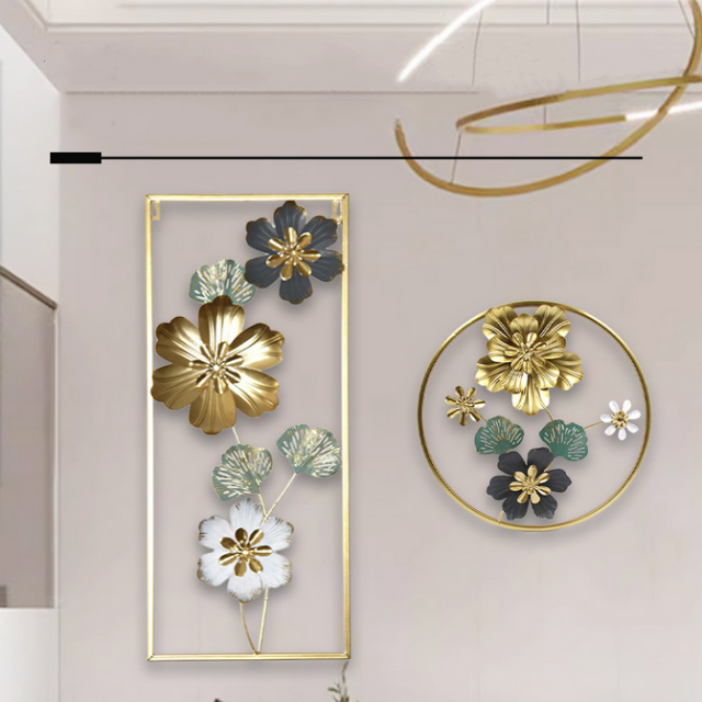 3D Metal Flower Frame Wall Art - Decorative Frame for Home & Office in Multiple Sizes & Shapes