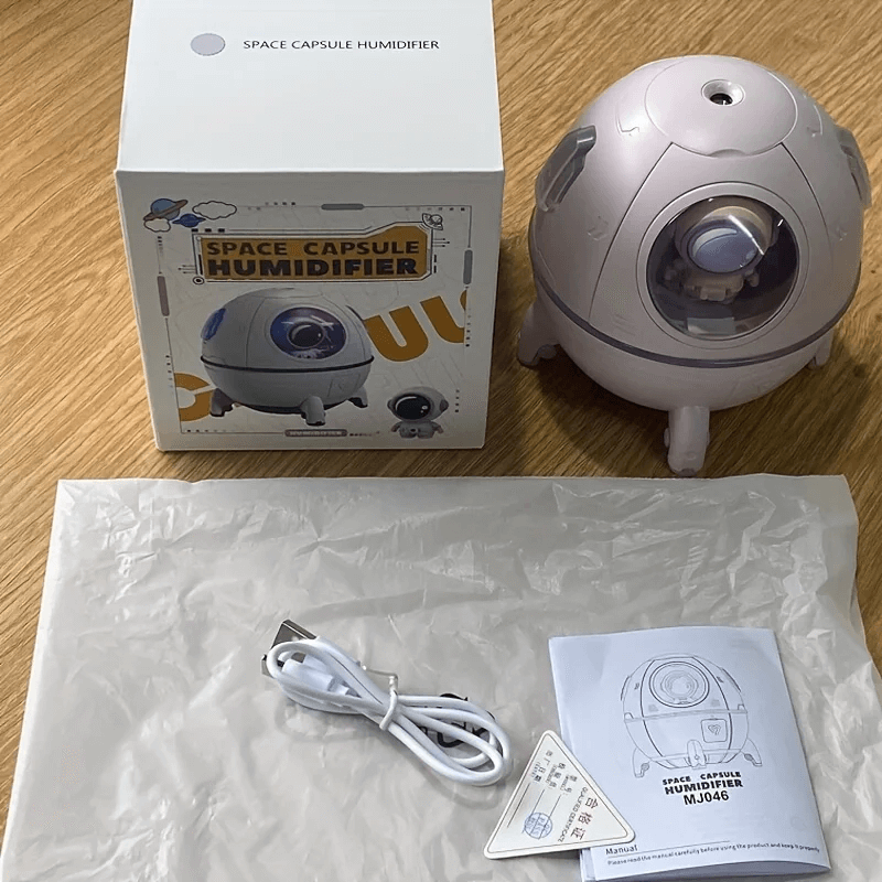 Astronaut Cool Mist Humidifier Big Spray Colorful Lights and Adorable Design